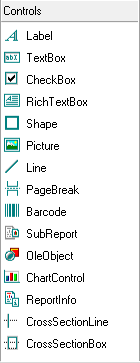 Smart reports - Smart Reports - report designer tab - toolbar.PNG