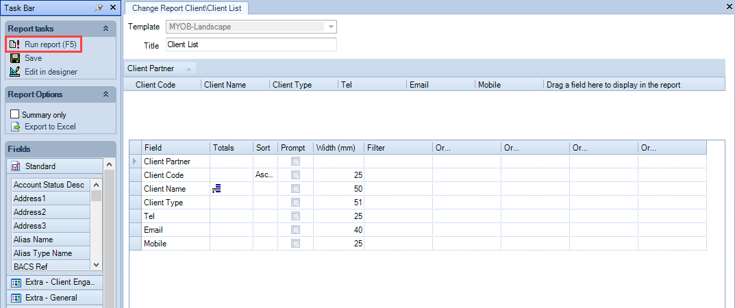 Smart reports - Smart Reports - printing a report from new or change report window.PNG
