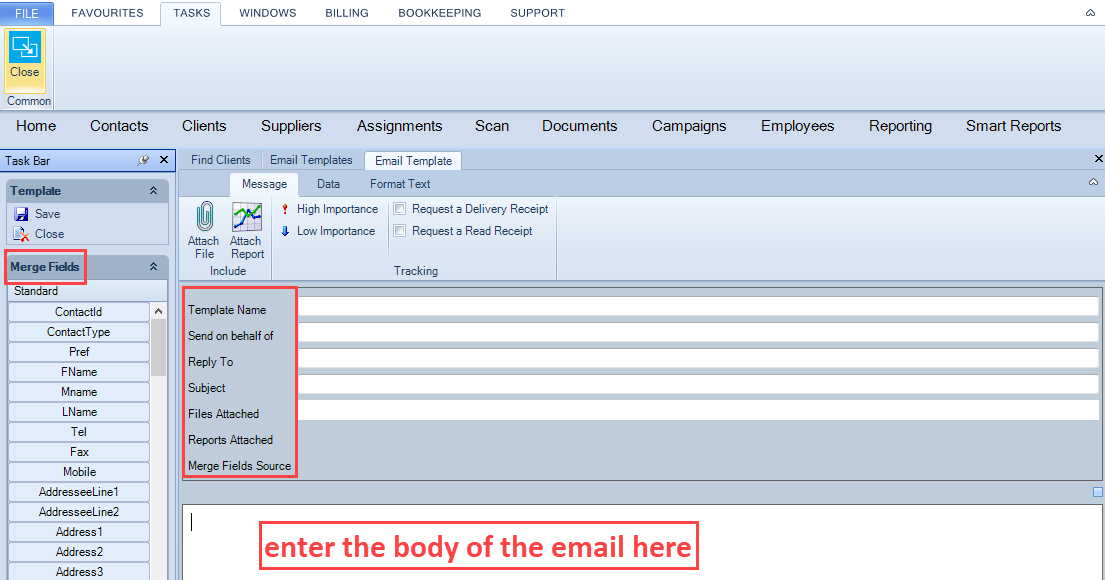 Mail Merge - email template tab - create with notes.PNG