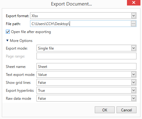 Reporting - export to Excel.PNG