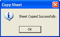 Copy Sheet window
